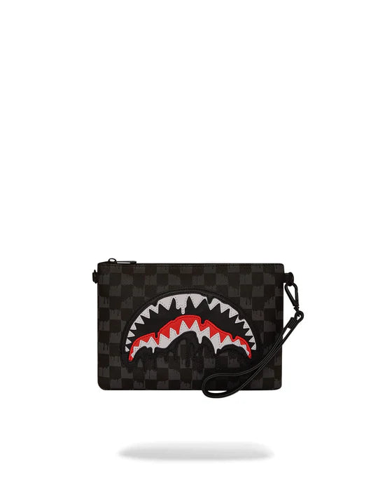 SPRAYGROUND B7969  CLUTCH DRIPPING SHARKS IN PARIS CROSSOVER CLUTCH - Atelier Fratelli Carbè