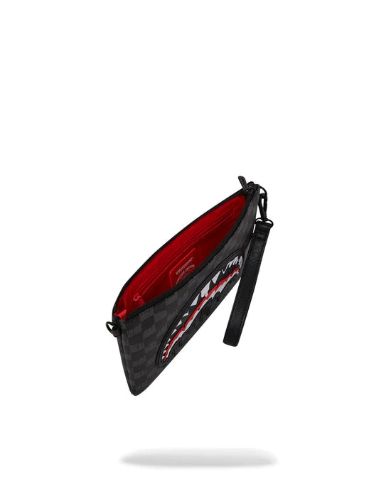 SPRAYGROUND B7969  CLUTCH DRIPPING SHARKS IN PARIS CROSSOVER CLUTCH - Atelier Fratelli Carbè
