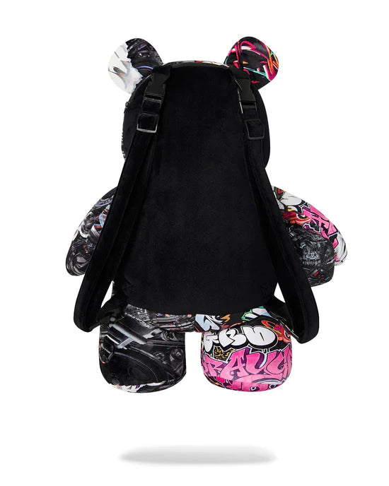 SPRAYGROUND B8052  BACKPACK SPLIT CYBERSHARK MONEYBEAR TEDDY BEAR - Atelier Fratelli Carbè