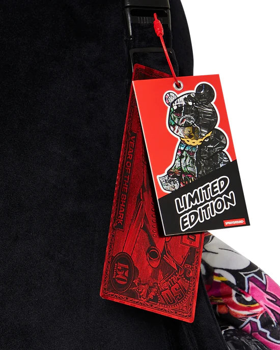 SPRAYGROUND B8052  BACKPACK SPLIT CYBERSHARK MONEYBEAR TEDDY BEAR - Atelier Fratelli Carbè