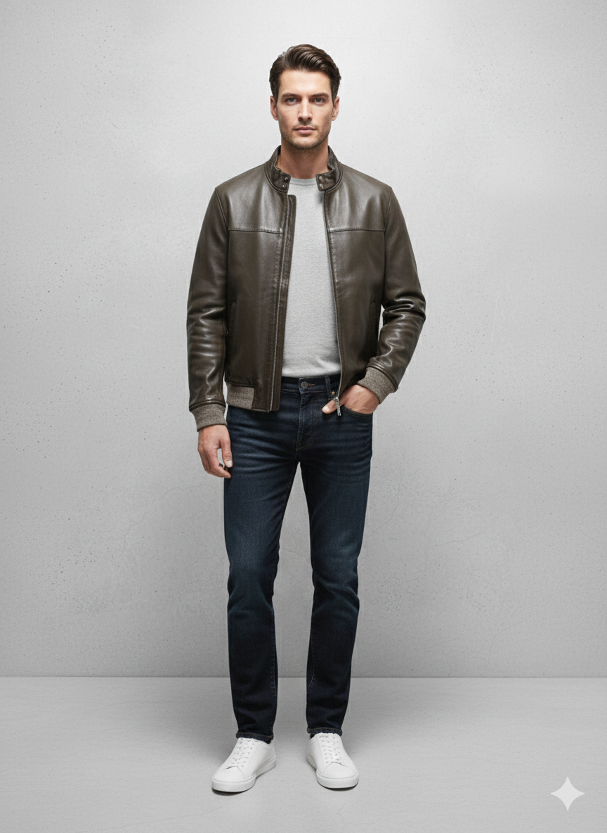 THE JACK LEATHER MENPHIS BONDED PLONGE - Atelier Fratelli Carbè