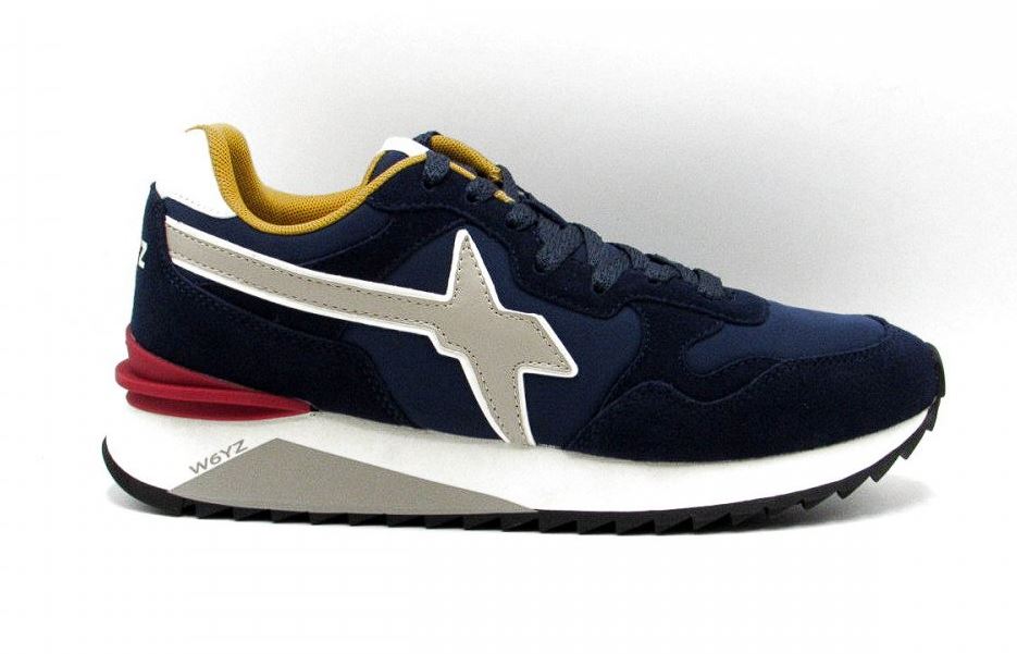 W6YZ YAK-M 2C52  SNEAKER NAVY-BEIGE - Atelier Fratelli Carbè