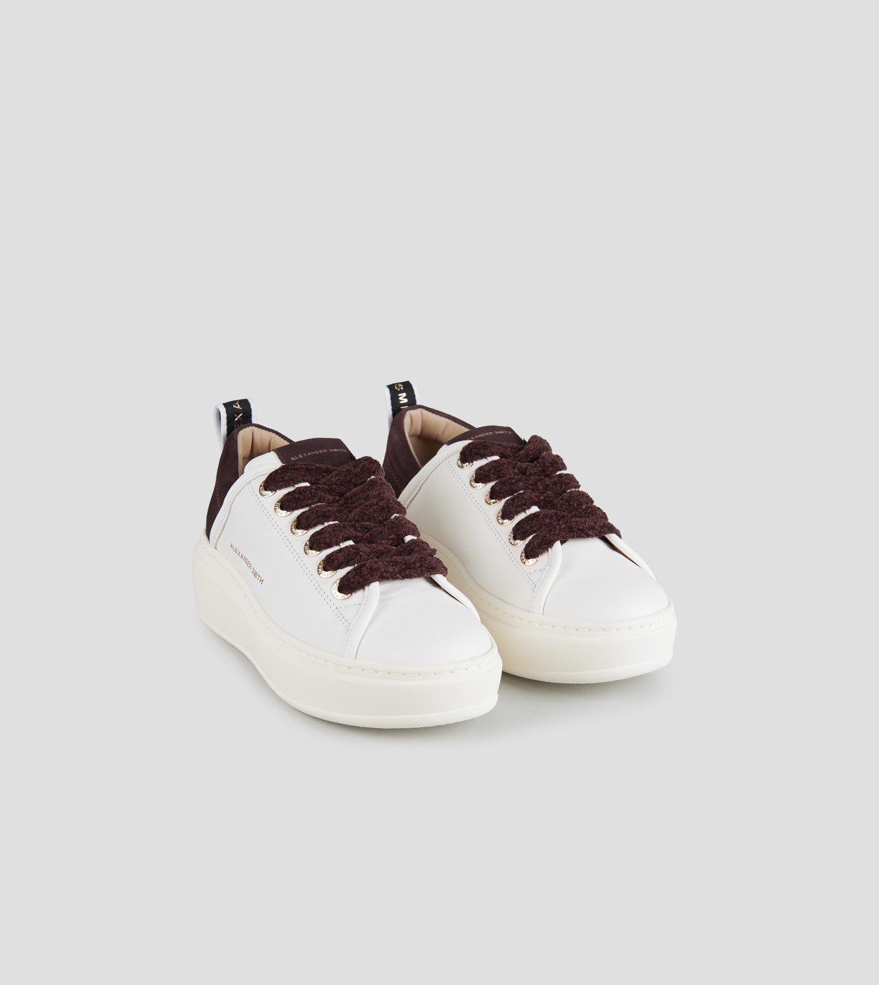 ALEXANDER SMITH ASBCWHW 0523WDX  SNEAKER WEMBLEY HIGH WOMAN WHITE BORDEAUX