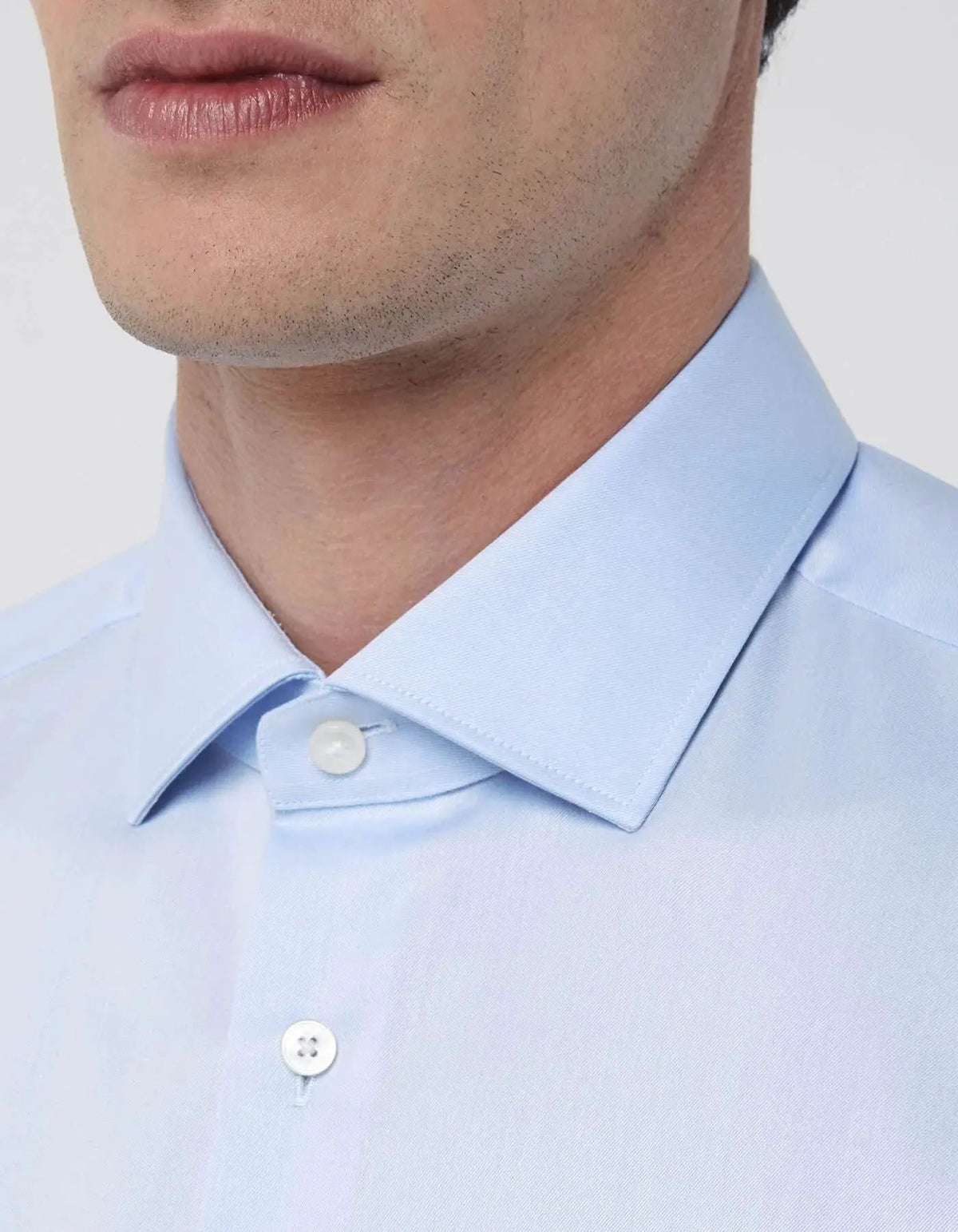 Camicia Xacus No Stiro WF658 11805 Cielo - Polsino
