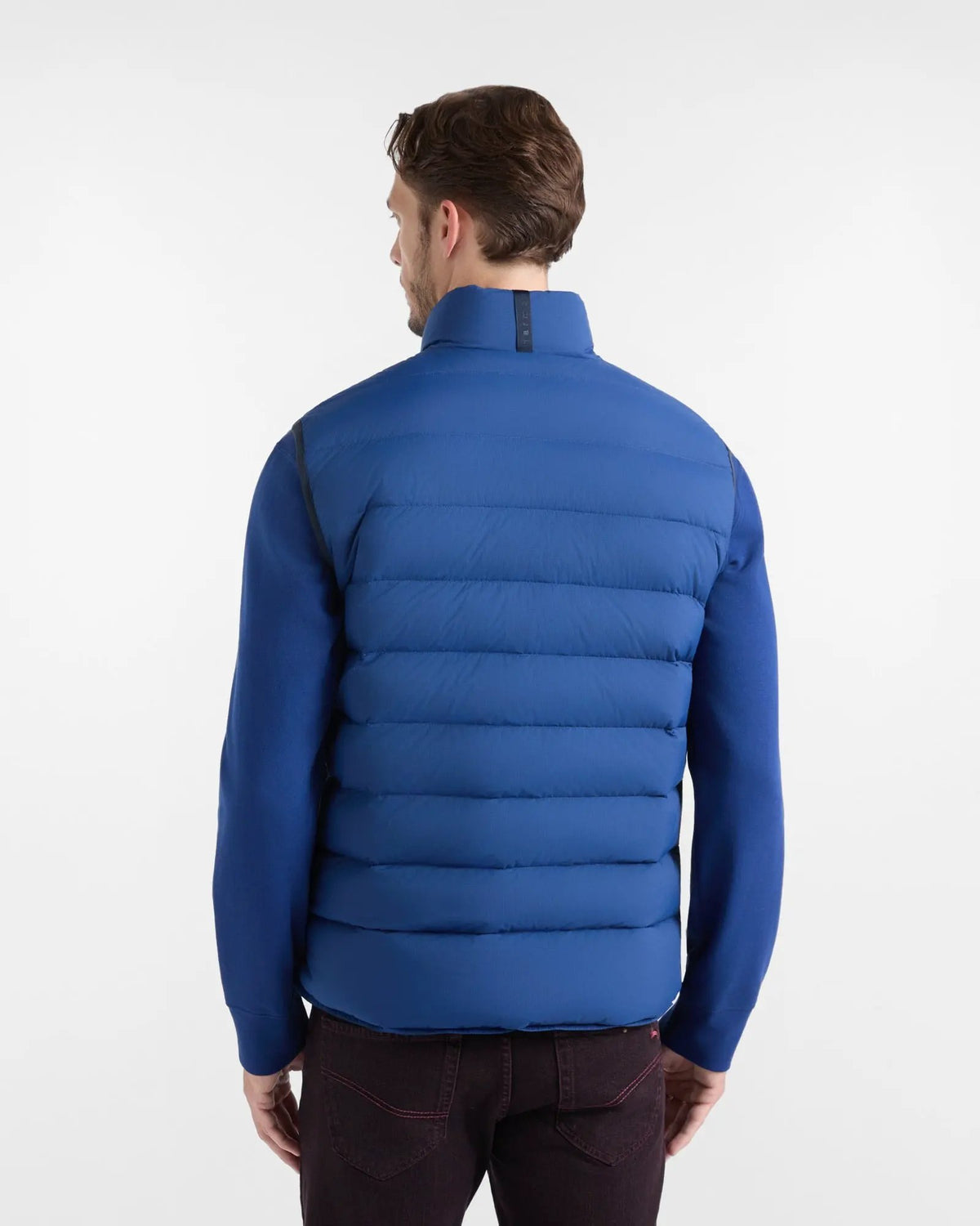 Gilet uomo Harmont & Blaine in nylon ripstop blu lato reversibile