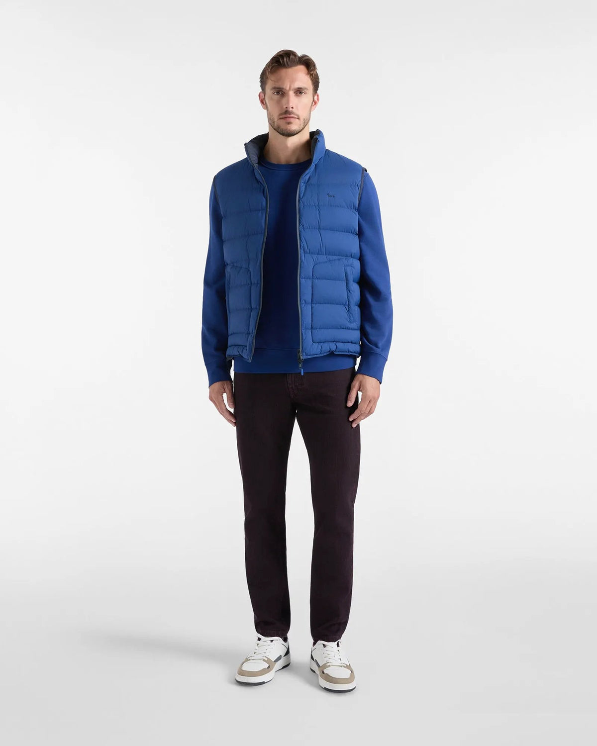 Gilet uomo reversibile Harmont & Blaine blu vista posteriore